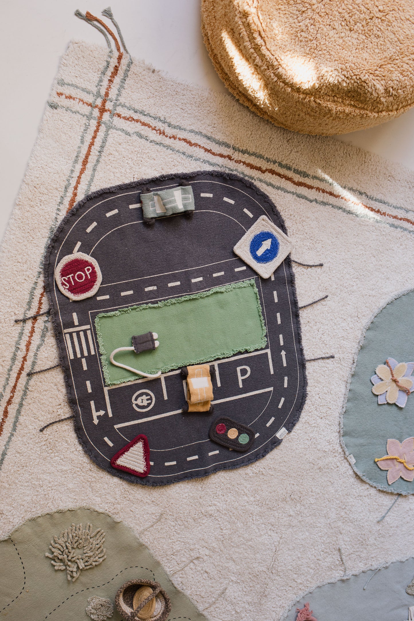 Small World Green Toy Eco-City – Textiele speelset – 50 × 65 cm – Lorena Canals