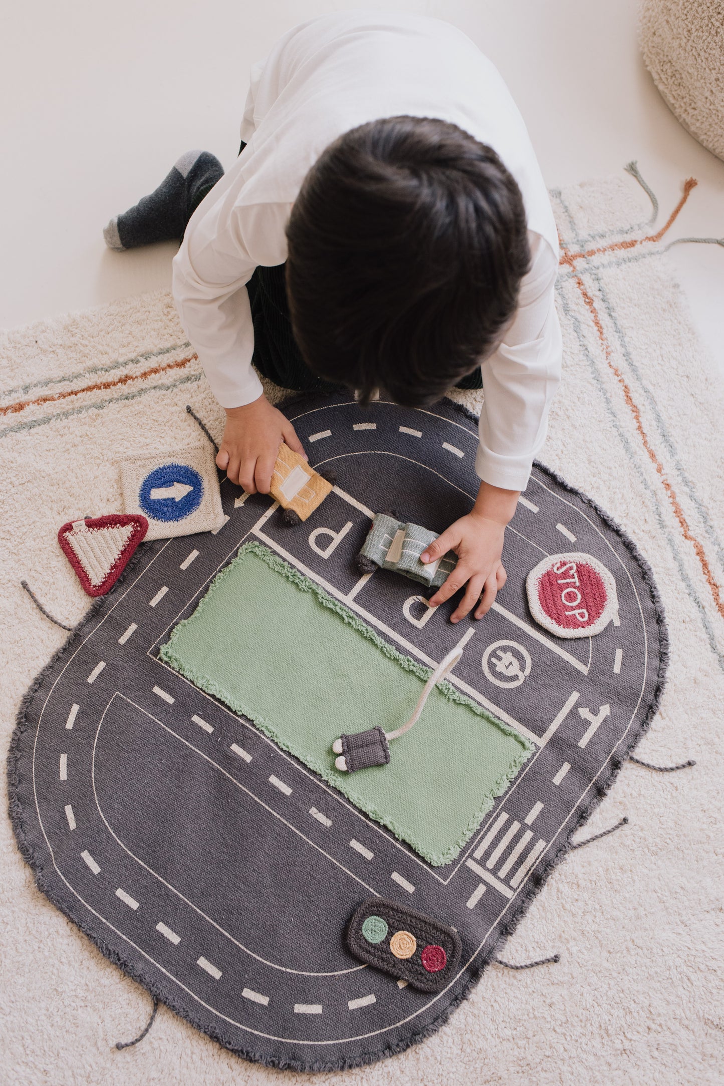 Small World Green Toy Eco-City – Textiele speelset – 50 × 65 cm – Lorena Canals