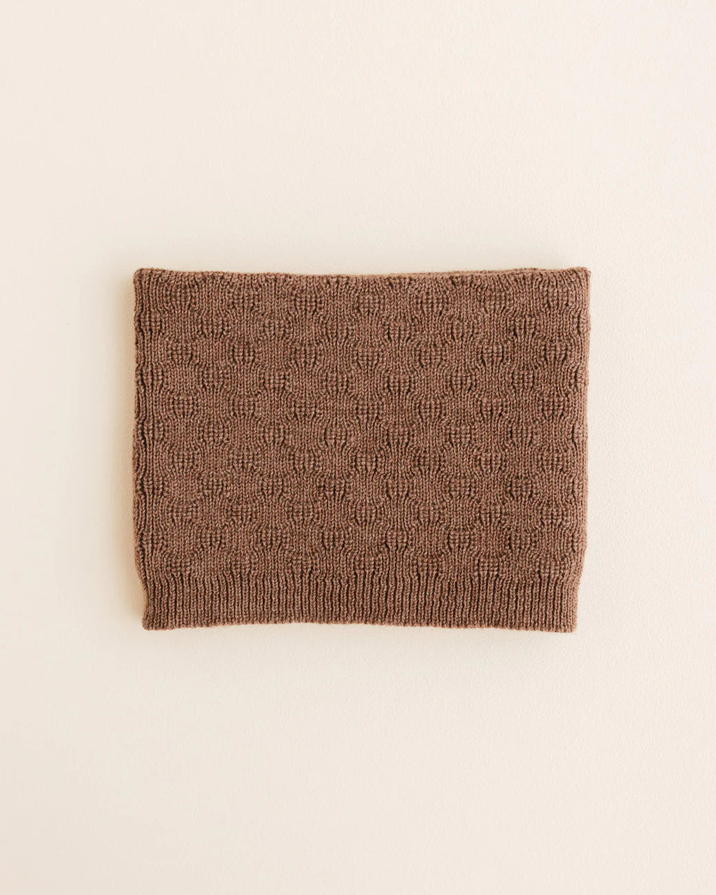 Tube scarf Gigi - 100% extra fine Italiaanse merino wol - Hvid - mocca
