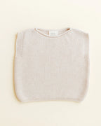 Vest Harvey - Spencer/mouwloos truitje - Merinowol - HVID - detail