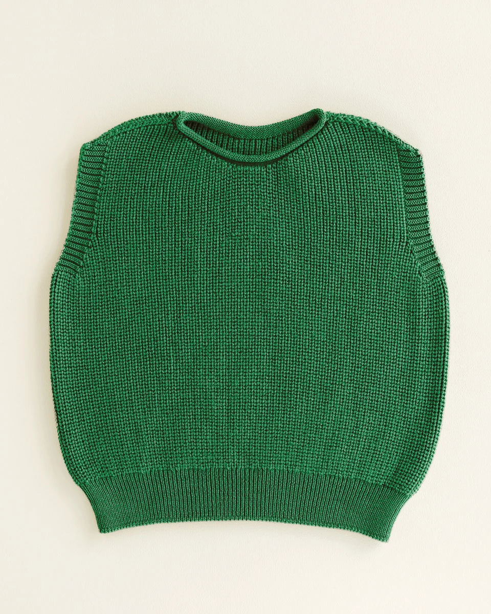 Gilet Harvey Kids - 100 % laine mérinos italienne extra fine - HVID