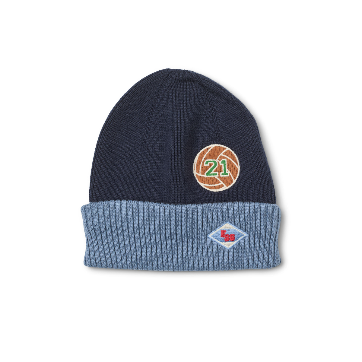 Vincent Beanie – Navy – 100% katoen – Flöss