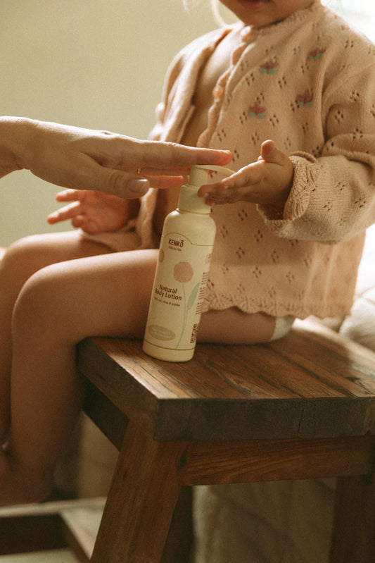 Natural Body Lotion - Baby & Kids - Oat Shea & Jojoba - Organic - Kenkô