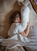 Cuddly Animal - Goose XL White - Extra grote knuffelgans - Biologisch katoen/Wol - Senger Naturwelt