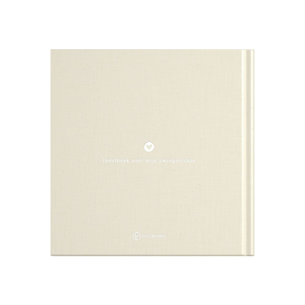 Baby invulboekje - Invulboek Mijn Zwangerschap - Linnen Beige - Fyllbooks - productfoto - afbeelding 2