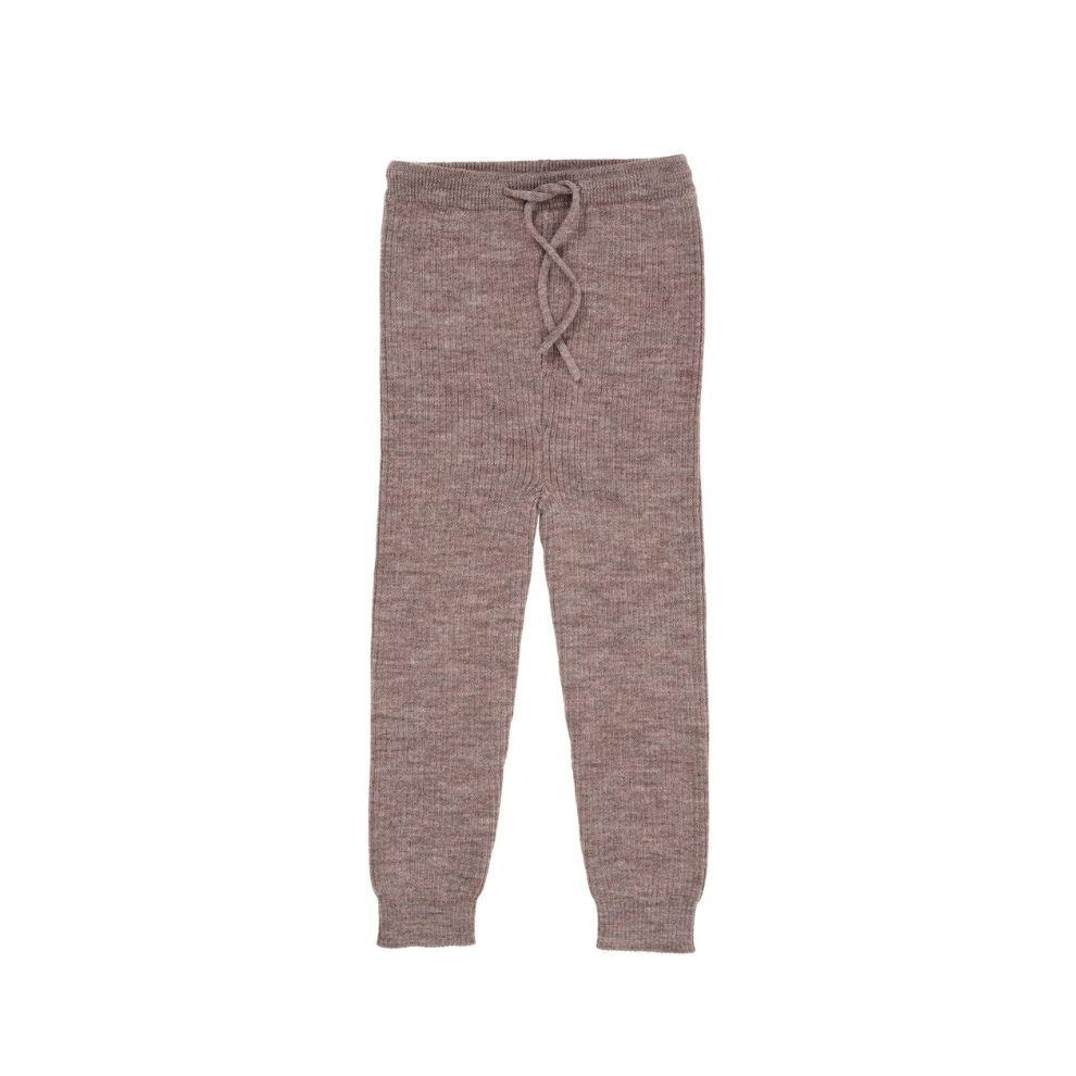 Gestrickte Hose - Merino Classic Rib Leggings - Merinowolle - Nature Melange - Copenhagen Colors