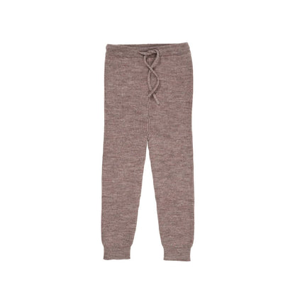 Gestrickte Hose - Merino Classic Rib Leggings - Merinowolle - Nature Melange - Copenhagen Colors