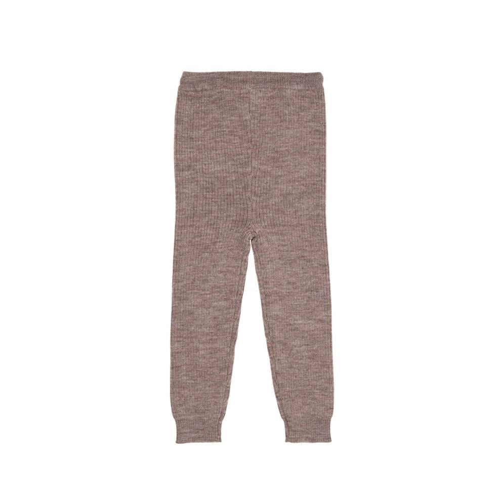 Gestrickte Hose - Merino Classic Rib Leggings - Merinowolle - Nature Melange - Copenhagen Colors