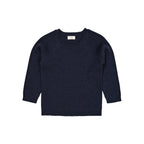 Gebreide Baby Trui - Merino Classic Rib Knit - Navy Blue - Copenhagen Colors - productfoto