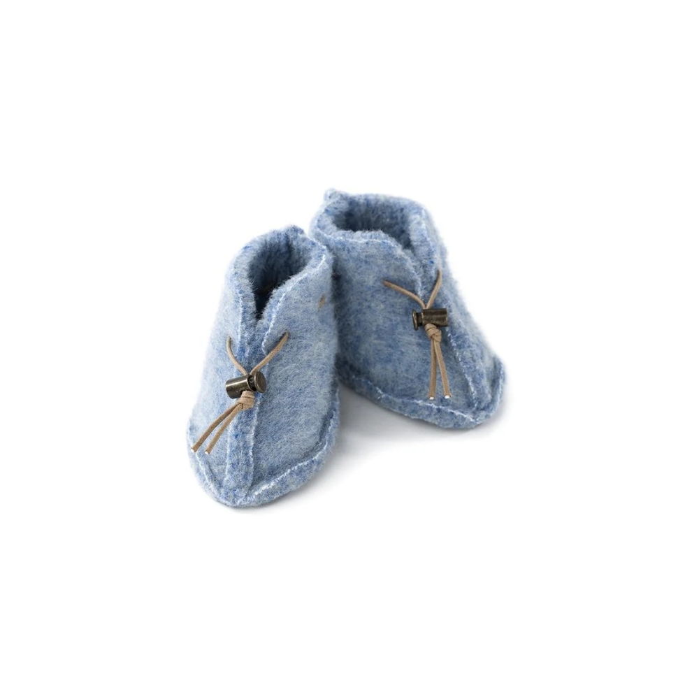 Wollen Baby Slofjes - Emo - Natuurlijke wol - Alwero - productfoto - afbeelding 2