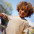 Truitje badstof - Sweatshirt Nohr - Beige/Light brown stripe - Flöss - productfoto - afbeelding 3