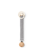 Dummy clip Alo with embroidered teddy bears - Blue Check - MarMar Copenhagen
