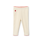 Pointelle legging Flora - Gentle Cream - 100% katoen - Flöss - productfoto