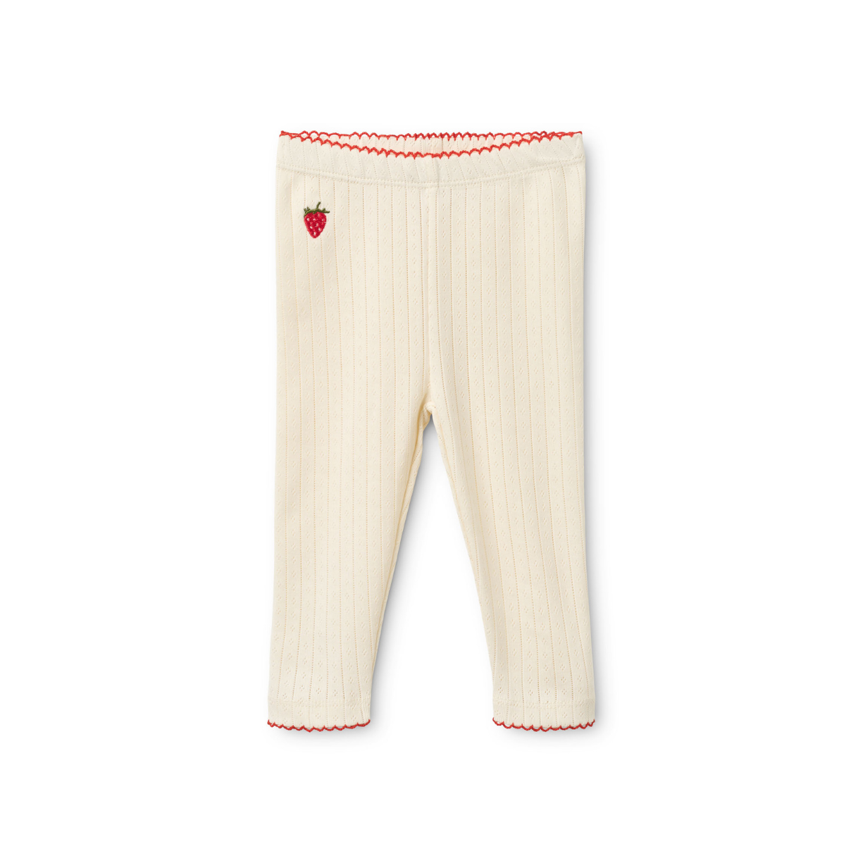 Pointelle legging Flora - Gentle Cream - 100% katoen - Flöss - productfoto