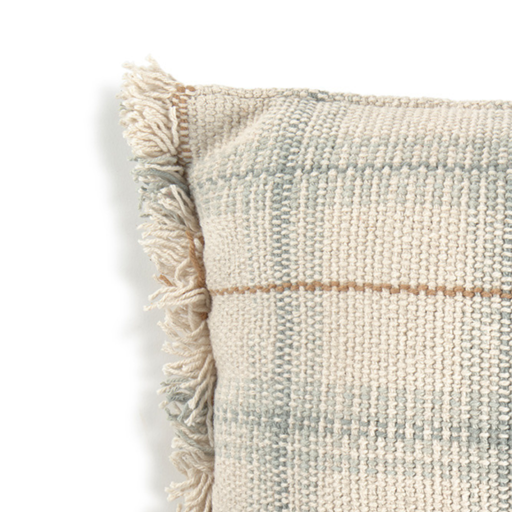 Handloom Cushion - Blue Sage - 25 × 40 cm - Lorena Canals - productfoto - afbeelding 4