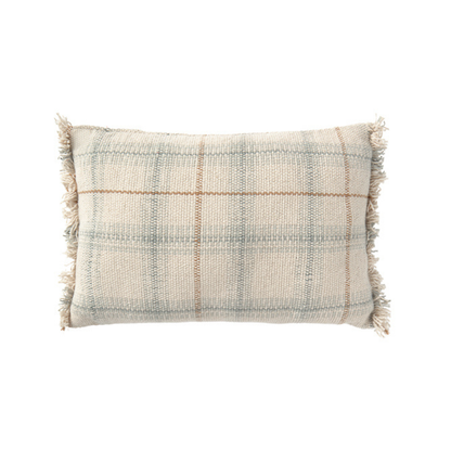 Handloom Cushion – Blue Sage – 25 × 40 cm – Lorena Canals
