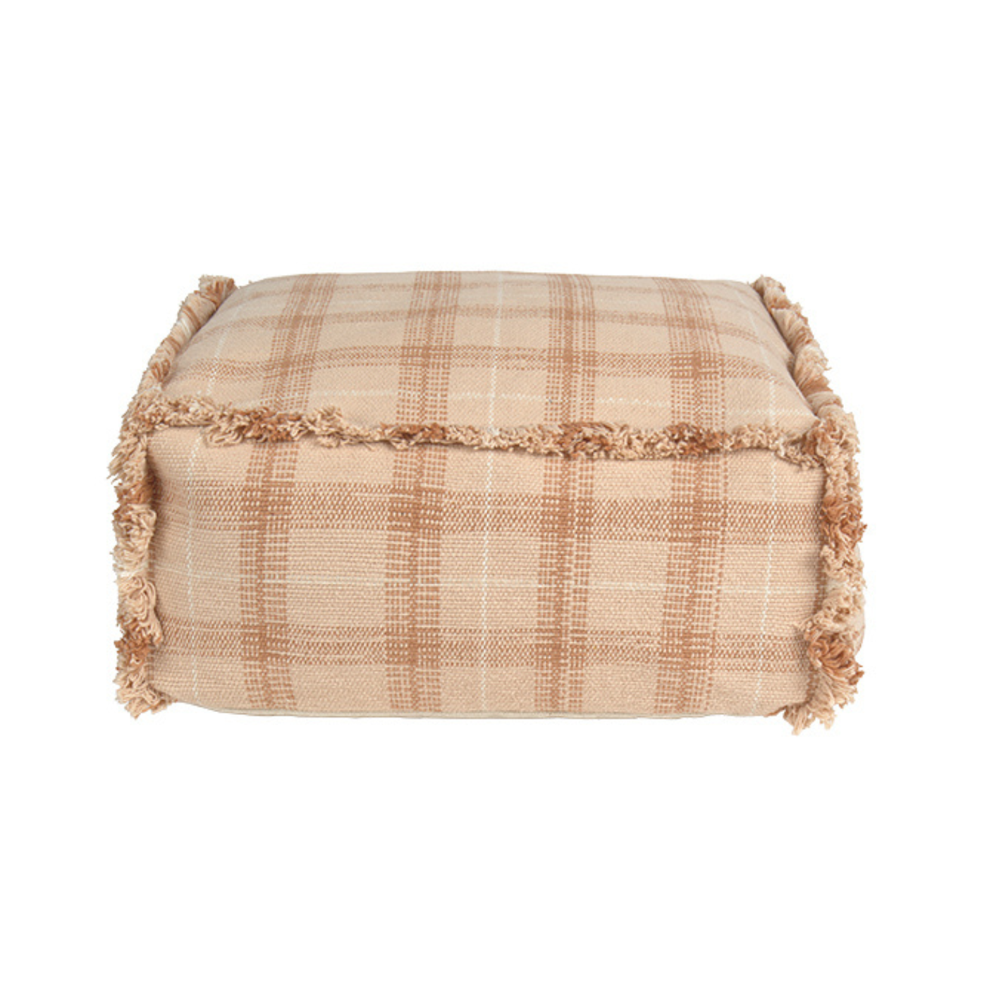 Handloom Pouf - Rose - 40 × 40 × 20 cm - Lorena Canals - productfoto - afbeelding 3