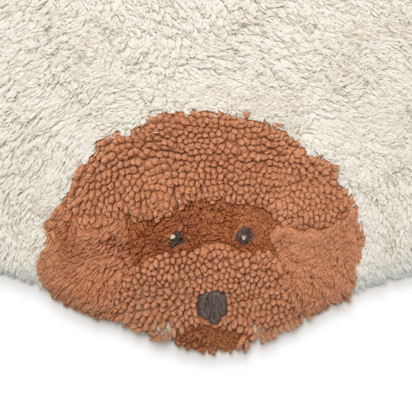 Wasbaar vloerkleed Dogs – Naturel – Ø 140 cm – Lorena Canals