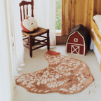 Washable Rug Chicken – Wasbaar vloerkleed kip – Katoen - Lorena Canals