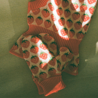 Gebreide wanten Line Mittens – Blossom Pink Berry – 100% katoen – Flöss