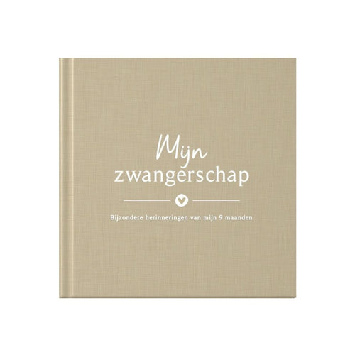 Baby invulboekje - Invulboek Mijn Zwangerschap - Linnen Taupe - Fyllbooks - productfoto