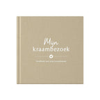 Baby invulboekje - Mijn kraambezoek - Linnen Taupe - Fyllbooks - productfoto