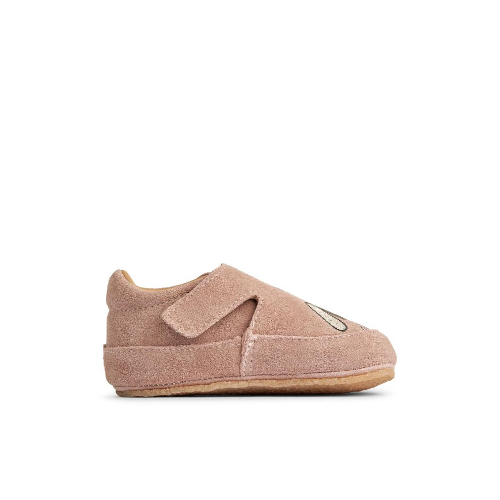Binnenschoen Pixie - Biologisch katoen - Dusty rouge/roze - Wheat - productfoto - afbeelding 4
