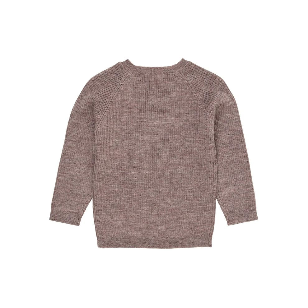 Gebreide trui - Merino Classic Rib Knit - Merinowol - Naturel Melange - Copenhagen Colors - productfoto - afbeelding 4