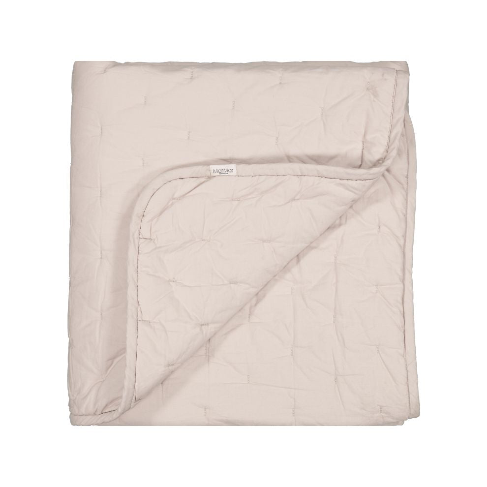 Quilted Blanket - 100% biologisch katoen - 120x120 cm - Alida - Grey Sand - MarMar Copenhagen - productfoto