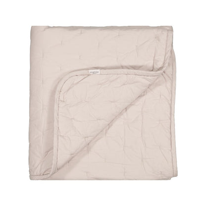Quilted Blanket – 100% organic cotton – 120x120 cm - Alida - Grey Sand - MarMar Copenhagen