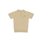 Fijngebreid poloshirt Benny - Katoen - Beige - Levv Labels - productfoto