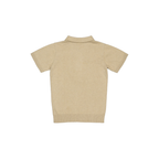 Fijngebreid poloshirt Benny - Katoen - Beige - Levv Labels - productfoto - afbeelding 3