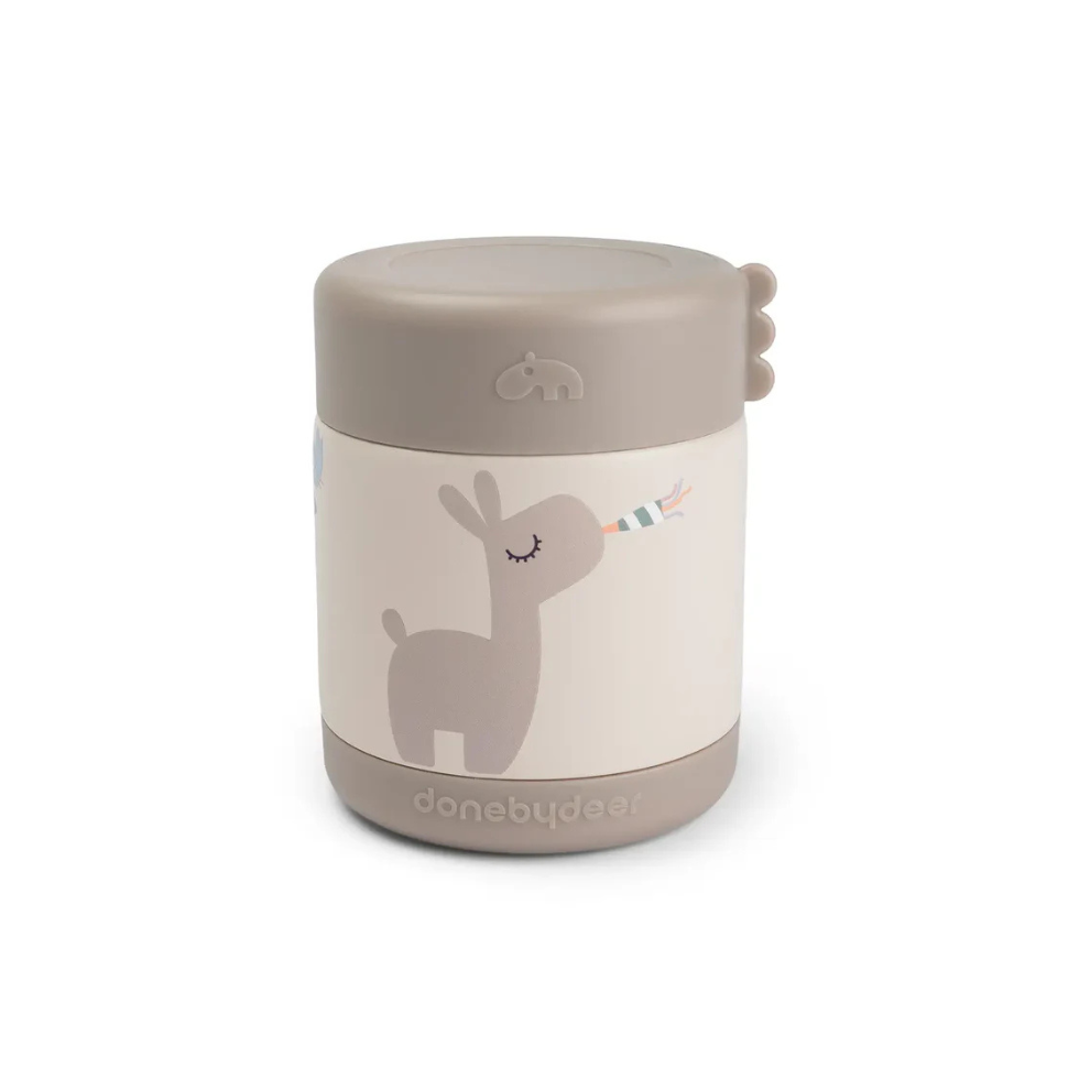 Thermo insulated jar - Insulated food jar - Celebration - Sand - 300 ml - Done by Deer