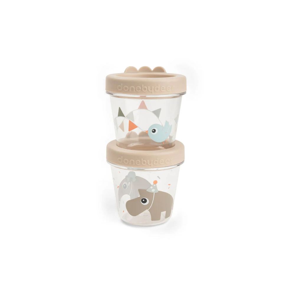 Baby food containers (2 pieces) - Storage containers - Celebration - Samd - Done by Deer