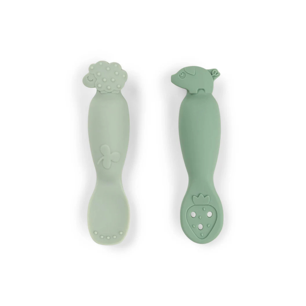 Learning spoon set - Learning spoon set - Tiny farm - Green - Done by Deer