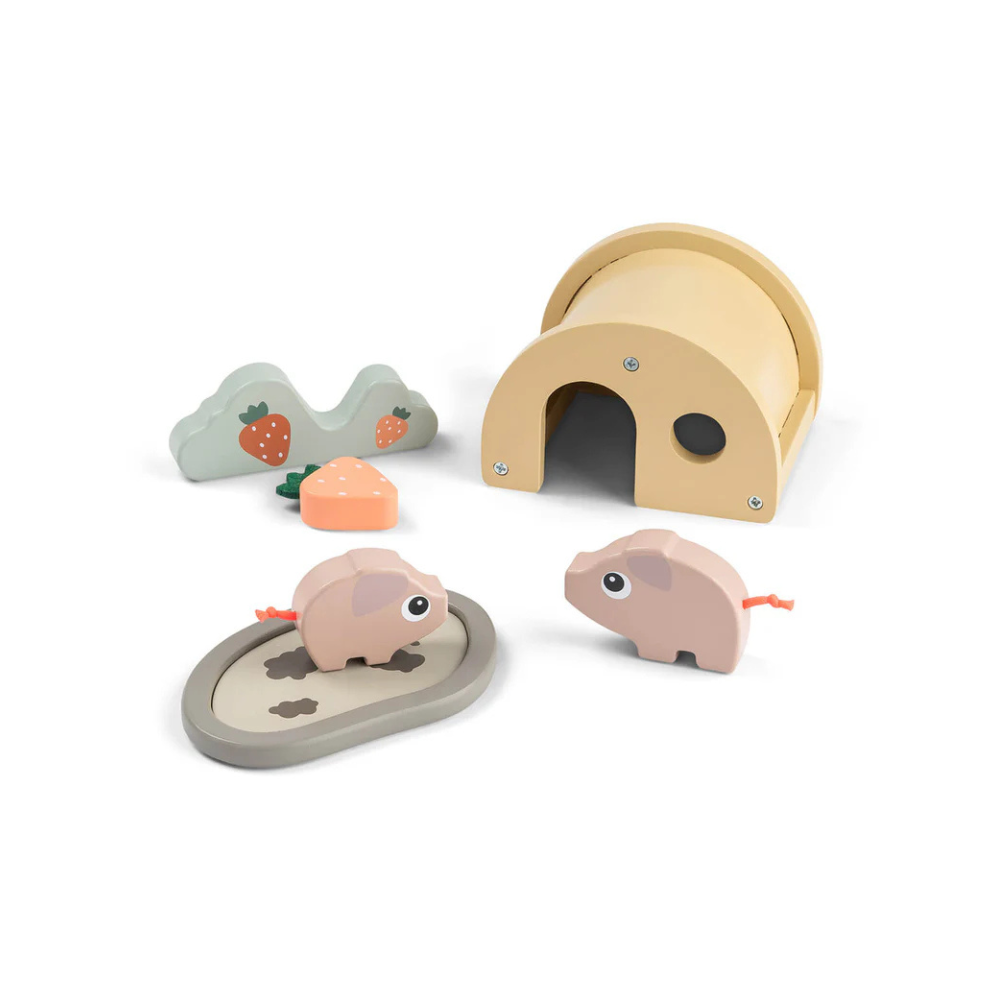 Houten boerderij set - Tiny farm play set - Pigee - Colour mix - Done by Deer - productfoto - afbeelding 4