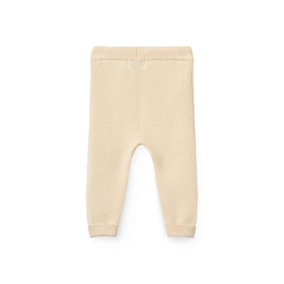 Knitted Pants - Cotton Baby Leggings - Organic Cotton - Ecru/Cream - Copenhagen Colors