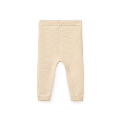 Knitted Pants - Cotton Baby Leggings - Organic Cotton - Ecru/Cream - Copenhagen Colors