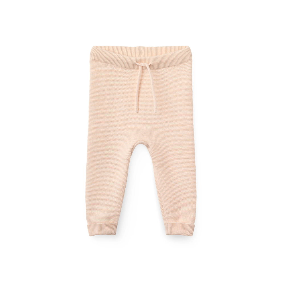 Gebreid broekje - Cotton Baby Leggings - Biologisch katoen - Soft Pink/Roze - Copenhagen Colors - productfoto