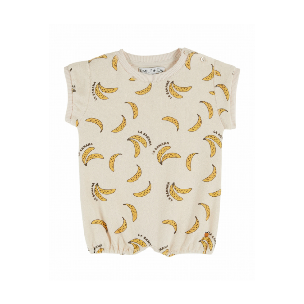 Playsuit bananen - Badstof - Combibloomer Imprime - Emile et Ida