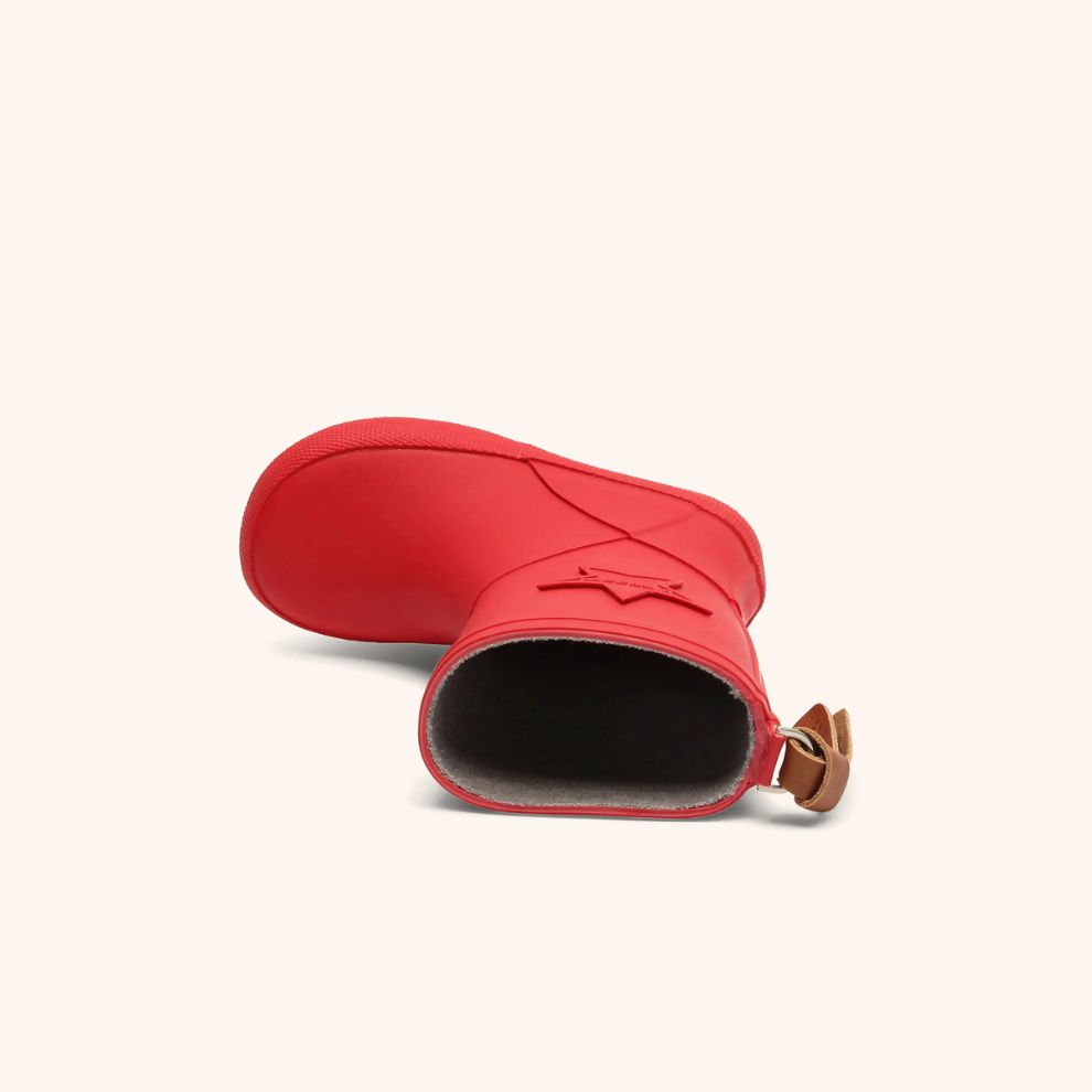 Natuurrubber regenlaars Star - Rood/Red - Bisgaard - productfoto - afbeelding 3
