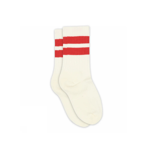 Kids' Socks Andy - Cotton - White/Red - MP Denmark