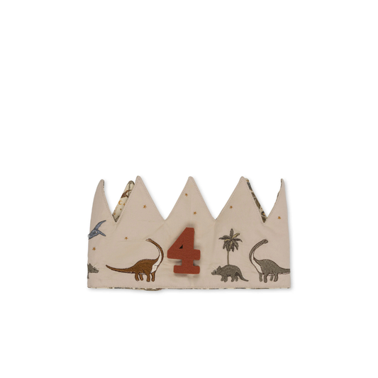 Birthday Crown Dino - Number 1 to 9 - Cotton - Konges Sløjd