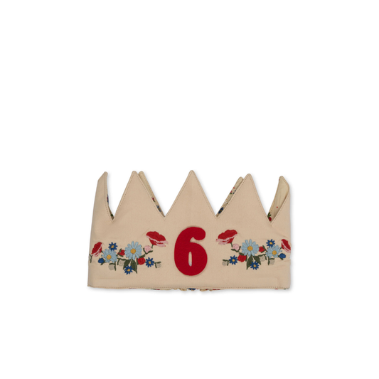 Birthday Crown - Flowers - Number 1 to 9 - Cotton - Konges Sløjd