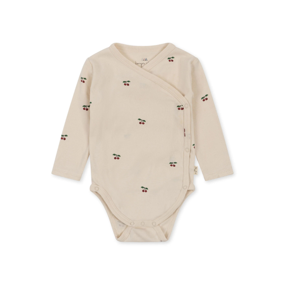 Minnie Romper - Amour Rouge met Rode Hartjes - Pointelle - Biologisch Katoen - GOTS - Konges Sløjd