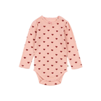 Minnie Romper - Amour Rouge met Rode Hartjes - Pointelle - Biologisch Katoen - GOTS - Konges Sløjd