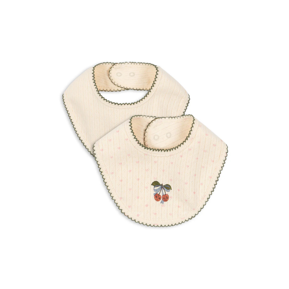 Minnie 2-Pack Slabbetjes - Coeur - Biologisch Katoen - Konges Sløjd