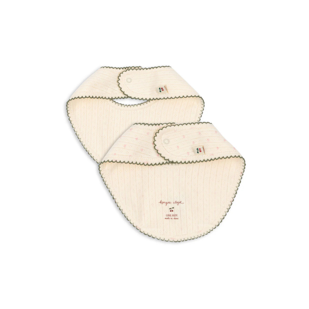 Minnie 2-Pack Slabbetjes - Coeur - Biologisch Katoen - Konges Sløjd