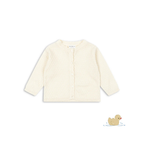 Venti Pointelle Cardigan - Antique White - Fijngebreid Vestje - Biologisch Katoen - GOTS - Konges Sløjd