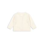 Venti Pointelle Cardigan - Antique White - Fijngebreid Vestje - Biologisch Katoen - GOTS - Konges Sløjd - achterkant